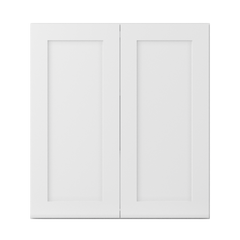 Wall Kitchen Cabinet W3336 Alpina White LessCare 33 in. width 36 in. height 12 in. depth - Kitchen Cabinets