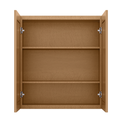 Wall Kitchen Cabinet W3336 Shaker Toffee LessCare 33 in. width 36 in. height 12 in. depth - Kitchen Cabinets