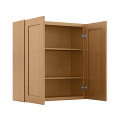 Wall Kitchen Cabinet W3336 Shaker Toffee LessCare 33 in. width 36 in. height 12 in. depth - Kitchen Cabinets