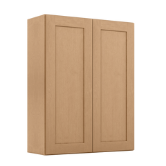 Wall Kitchen Cabinet W3342 Shaker Toffee LessCare 33 in. width 42 in. height 12 in. depth - Kitchen Cabinets