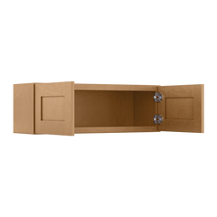 Wall Kitchen Cabinet W361224 Shaker Toffee LessCare 36 in. width 12 in. height 24 in. depth - Kitchen Cabinets