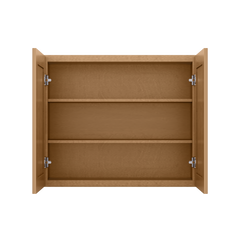 Wall Kitchen Cabinet W3630 Shaker Toffee LessCare 36 in. width 30 in. height 12 in. depth - Kitchen Cabinets
