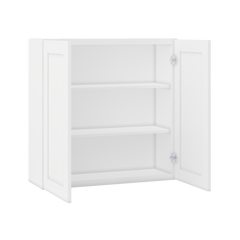 Wall Kitchen Cabinet W3636 Alpina White LessCare 36 in. width 36 in. height 12 in. depth - Kitchen Cabinets