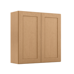 Wall Kitchen Cabinet W3636 Shaker Toffee LessCare 36 in. width 36 in. height 12 in. depth - Kitchen Cabinets