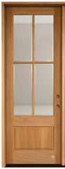 3/0x8/0 Exterior Mahogany Prehung Single Door With 4 Lites