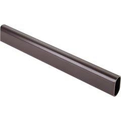 40 Dark Bronze 19/32"x1-3/16"x8' Oval Aluminum Closet Rods