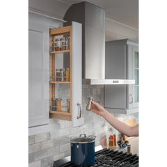 3" Wide 42" Tall Upper Wall Cabinet Pullout Filler