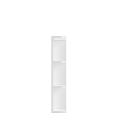 What-Not-Shelf Kitchen Cabinet WN630 Alpina White LessCare 6 in. width 30 in. height 12 in. depth - Kitchen Cabinets