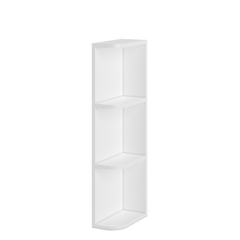 What-Not-Shelf Kitchen Cabinet WN636 Alpina White LessCare 6 in. width 36 in. height 12 in. depth - Kitchen Cabinets