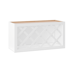 Wine Rack Kitchen Cabinet WR3015 Alpina White LessCare 30 in. width 15 in. height 12 in. depth - Kitchen Cabinets
