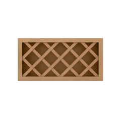 Wine Rack Kitchen Cabinet WR3015 Shaker Toffee LessCare 30 in. width 15 in. height 12 in. depth - Kitchen Cabinets