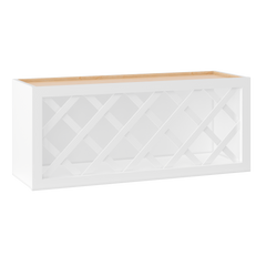 Wine Rack Kitchen Cabinet WR3615 Alpina White LessCare 36 in. width 15 in. height 12 in. depth - Kitchen Cabinets