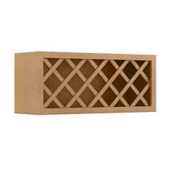 Wine Rack Kitchen Cabinet WR3615 Shaker Toffee LessCare 36 in. width 15 in. height 12 in. depth - Kitchen Cabinets