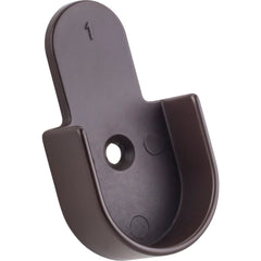 Dark Bronze Open Knock-In Mounting Bracket for 1" and 1-1/16" Round Closet Rods