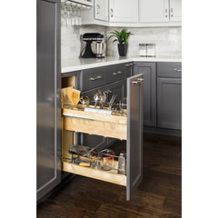 8" "No Wiggle" Utensil Bin Soft-close Base Cabinet Pullout