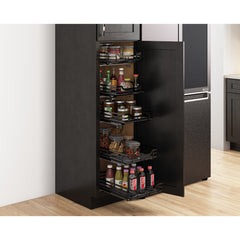 21" Black Nickel STORAGE WITH STYLE® Metal Soft-close Pullout Basket