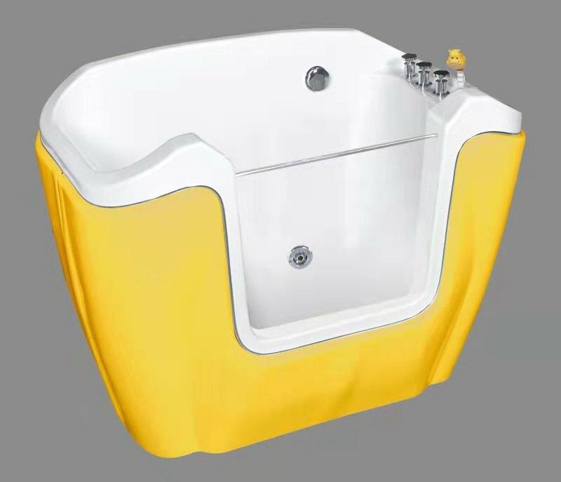 Yellow Bathtub for Pets