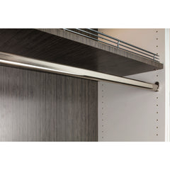 40 Satin Nickel 19/32"x1-3/16"x8' Oval Steel Closet Rods