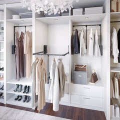 Black Expandable Wardrobe Lift for 25-1/2" - 35" Openings