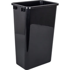 Single Black 50 Quart Top-Mount Trashcan Pullout for 12" Opening